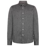 Рубашка в стиле добби-лук классического кроя Knowledgecotton Apparel, Chocolate Torte - фото