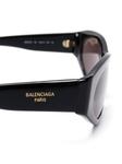 Balenciaga Eyewear солнцезащитные очки в оправе 'кошачий глаз', черный - фото 3