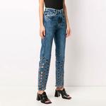 Джинсы женские синие Maison Margiela - фото 4