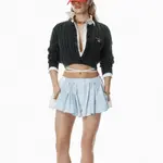 Шорты плиссе Alexander Wang, синий - фото 5