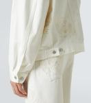 Вышитая джинсовая куртка Dries Van Noten, белый - фото 6