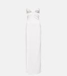 Свадебное платье из крепа с вырезом Nensi Dojaka, белый - фото