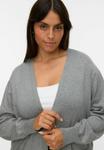 Кардиган Vero Moda Curve Cardigan, Medium Grey Melange/Dark Grey - фото 4