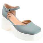 Туфли на каблуке Lizza Journee, blue synthetic - фото