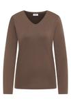 Топ Cecil V-NECK LANGARM, Beige/Mottled Beige - фото 5