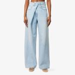 Джинсы Agolde Vana Fold с широкими штанинами, голубой - фото 3