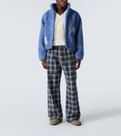 Широкие брюки из хлопка в клетку ERL, Blue - фото 2