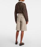 Бермуды из хлопка и льна Brunello Cucinelli, Light Desert - фото 3