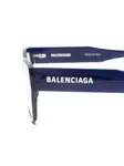 Очки в геометричной оправе Balenciaga, синий - фото 3
