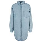 Короткое платье Urban Classics Oversized Long Sleeve, синий - фото 3