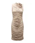 Платье Montblanc с люрексом Pho Firenze, бежевый - фото