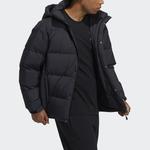 Пуховик унисекс черный Adidas, черный - фото 4