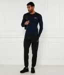 Лонгслив slim fit Ea7, темно-синий - фото 2