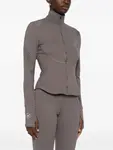 Футболка Laser-cut zip-up jacket adidas by Stella McCartney, серый - фото 3