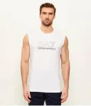 Майка regular fit Ea7, белый - фото