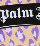 Спортивный бюстгальтер с леопардовым принтом Palm Angels, бежевый - фото 2