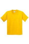Молодежная футболка из плотного хлопка Gildan, желтый - фото