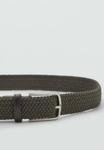 Ремень Mango Braided belt, Khaki - фото 3