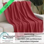 Флисовое одеяло wometo, 130x160 см, бордо - фото 4