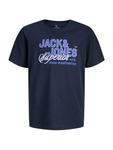 Рубашка Jack & Jones Junior, темно-синий/индиго - фото