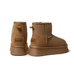 Женские зимние сапоги SNOWELF, черные, плоская подошва, 13 см - фото 10