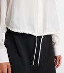 Шелковый топ Loewe, белый - фото 5