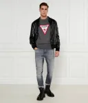 Свитер regular fit Guess Jeans, серый - фото 2