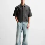 Футболка мужская серая ZARA - фото 4