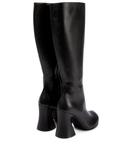 Кожаные сапоги до колена Marni, черный - фото 3