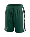 Мужские шорты Hunter Green Milwaukee Bucks Referee Iconic Mesh Fanatics - фото 3