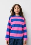 Топ Next Long sleeved top, Pink Blue Stripe/Blue - фото 2
