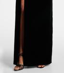 Бархатное платье без бретелек Tom Ford, черный - фото 5