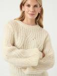 Джемпер YAS YASZUMA WOOL BLEND KNIT PULLOVER, Birch/Off-White - фото 5