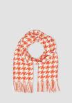 Шарф MIT HAHNENTRITT-MUSTER UND FRANSEN s.Oliver, оранжевый - фото 3