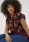Блуза Kaffe Curve AMI STANLEY, Red Flower/Black - фото 4