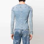 Футболка мужская синяя DIESEL - фото 4