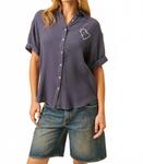 Феликс Рубашка на пуговицах в клетку синий JOHN + JENN - фото 2