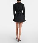 Приталенное платье-блейзер Self-Portrait, черный - фото 3