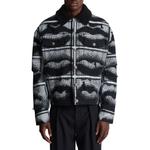 BALMAIN Джинсовая куртка с принтом губ, Black - фото 5