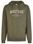 Пуловер Mustang Pullover Printed Hoodie Bennet, оливковый - фото 3