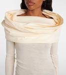 Шерстяное платье с драпировкой Entire Studios, Pharchment - фото 4