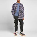 Рубашка c/o virgil abloh ow flannel check shirt blue Off-White, синий - фото 3