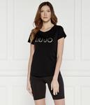 Футболка женская Liu Jo Beachwear со стразами, черный - фото 3