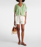 Льняные шорты Sutton Velvet, Chalk - фото 2