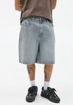 Джинсовые шорты LOOSE BAGGY- BERMUDA PULL&BEAR, темно-серый - фото