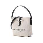 LONGCHAMP Маленькая сумка ведро из канвы Розо - фото 2