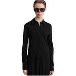 Макси-платье-рубашка TOTEME, черный - фото 6