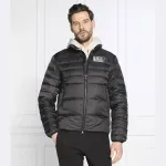 Пуховик стандартного кроя Ea7, черный - фото 2