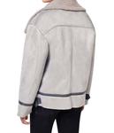 Dixie Куртка из овчины цвета гриджио - фото 3