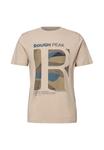 Футболка Street One MEN MIT FRONTPRINT, Beige - фото 4